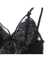 SUBBLIME - BABYDOLL BRETELLES EN DENTELLE RÉGLABLES NOIR S/M