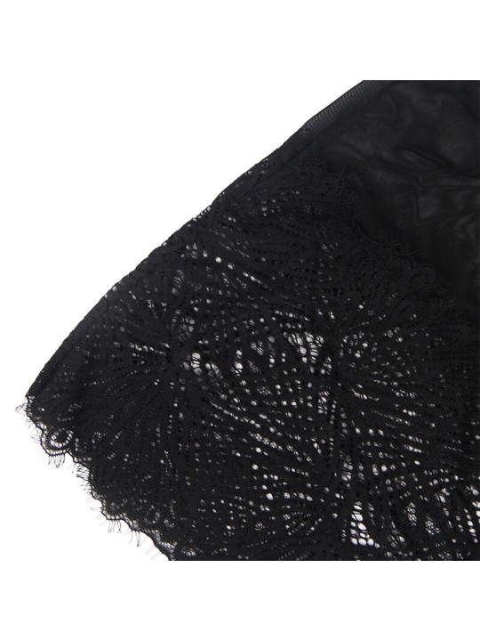 SUBBLIME - BABYDOLL BRETELLES EN DENTELLE RÉGLABLES NOIR S/M