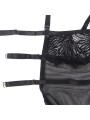 SUBBLIME - BABYDOLL CON TIRANTES AJUSTABLES DE ENCAJE NEGRO L/XL