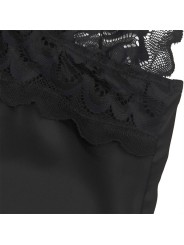 SUBBLIME - BABYDOLL AVEC POITRINE IMPRIMÉ FLEURI NOIR S/M