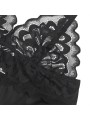 SUBBLIME - BABYDOLL MIT BLUMENPRINT AUF DER BRUST SCHWARZ L/XL