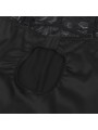 SUBBLIME - BABYDOLL MIT BLUMENPRINT AUF DER BRUST SCHWARZ L/XL