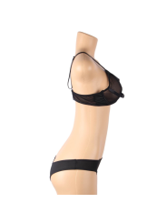 SUBBLIME - TWO PIECE SET OF TRANSPARENCY BRA AND S/M STRIPS