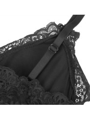 SUBBLIME - TEDDY DÉTAIL DENTELLE FLORALE NOIR S/M