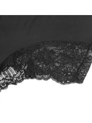 SUBBLIME - TEDDY DÉTAIL DENTELLE FLORALE NOIR S/M