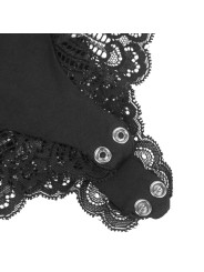SUBBLIME - TEDDY DÉTAIL DENTELLE FLORALE NOIR S/M