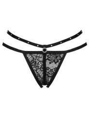 LIVCO CORSETTI FASHION - NOMADE CROTCHLESS THONG ZWART L/XL