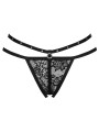 LIVCO CORSETTI FASHION - STRING NOMADE SANS CROTCHLESS NOIR