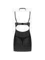 LIVCO CORSETTI FASHION - SET BINELLA BABYDOLL + PERIZOMA NERO