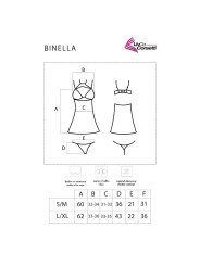 LIVCO CORSETTI FASHION - SET BINELLA BABYDOLL + PERIZOMA NERO