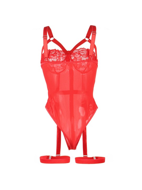 SUBBLIME - TEDDY COM ALA LIGA DETALHE PEITO VERMELHO S/M