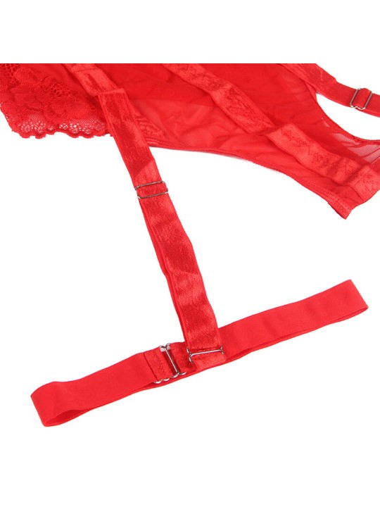 SUBBLIME - TEDDY MIT STRUMPFBAND-DETAIL BRUST ROT S/M