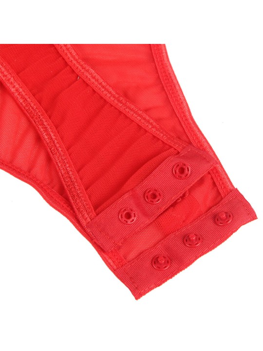 SUBBLIME - TEDDY COM ALA LIGA DETALHE PEITO VERMELHO S/M