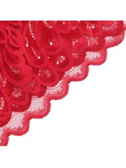 SUBBLIME - SATIJNEN BABYDOLL MET ROOD KANT S/M