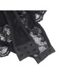 SUBBLIME - TEDDY MET KANTEN DETAILS EN BANDJES ZWART L/XL