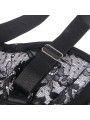SUBBLIME - TEDDY WITH GARTER WITH LACE DETAIL AND STRIPS BLACK L/XL
