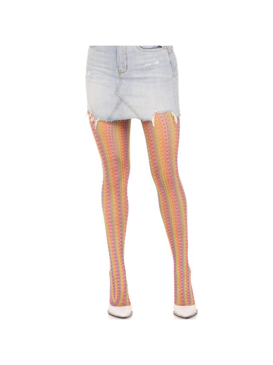 LEG AVENUE - VEELKLEURIGE HAAKPANTY