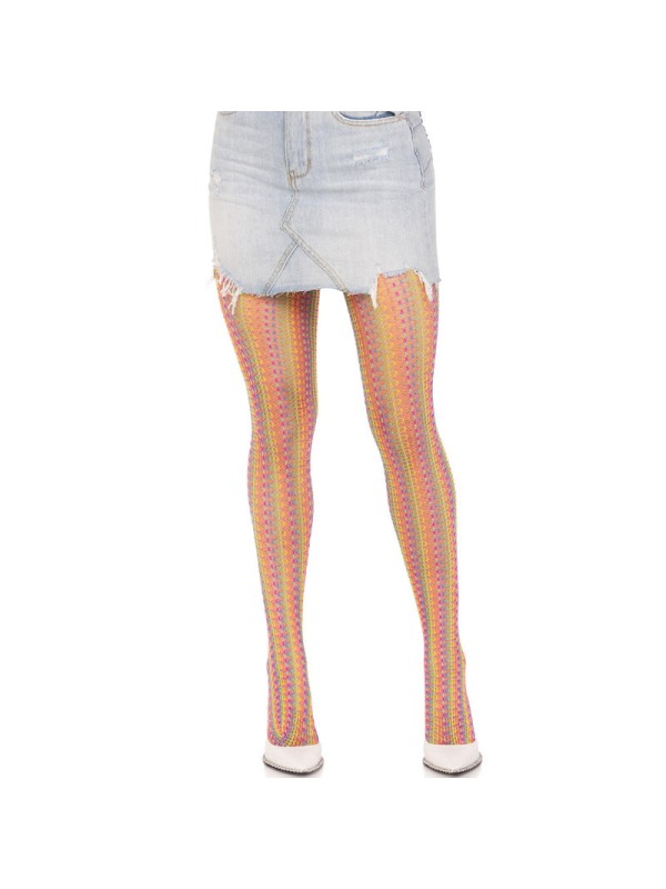 LEG AVENUE - VEELKLEURIGE HAAKPANTY
