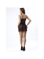 LIVCO CORSETTI FASHION - PILAR LC 20207 BABYDOLL + PERIZOMA NERO S/M