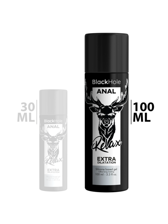 BLACK HOLE - GEL BASE DE SILICONE DILATAÇÃO ANAL 100 ML