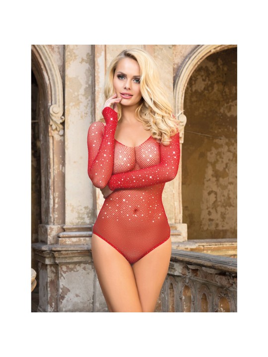 SUBBLIME - 952303 BODY DE REJILLA BRILLANTE CON HOMBROS DESCUBIERTOS M