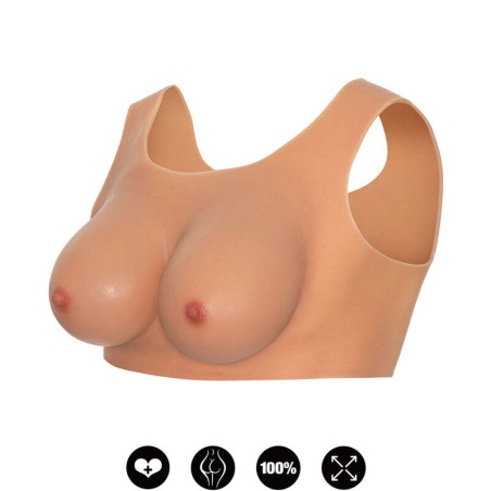 VERBORGEN VERLANGEN - ALTER EGO DRAAGBARE BORSTTOPTOP E-CUP FLESH