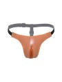 HIDDEN DESIRE - ALTER EGO TANGA VAGINA ABIERTA AJUSTABLE NATURAL