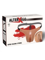 VERBORGENES VERLANGEN - ALTER EGO VERSTELLBARE OFFENE VAGINA STRING FL