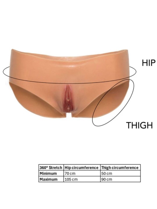 VERBORGEN VERLANGEN - ALTER EGO OPEN VAGINA SLIP LAGE TAILLE VLEES