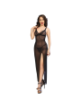CHILIROSE - CR 4723 BABYDOLL LONGO E TANGA PRETO M