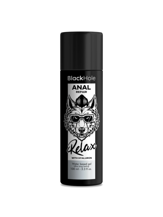 BLACK HOLE - REPARO ANAL RELAXANTE À BASE DE ÁGUA COM HIALURON 100 ML