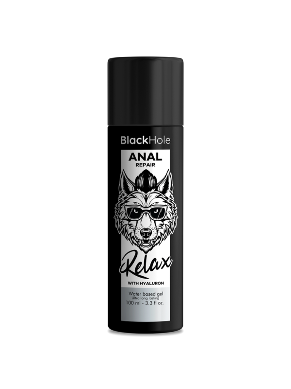BLACK HOLE - RIPARATORE ANALE A BASE D'ACQUA RELAX CON IALURONICO 100 