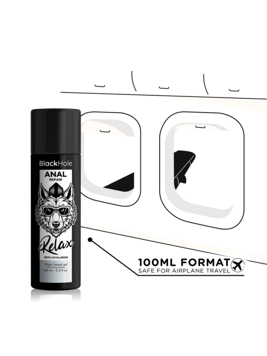 BLACK HOLE - ANAL REPAIR RELAX OP WATERBASIS MET HYALURON 100 ML