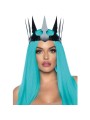 LEG AVENUE - KUNSTLEDER MALEFICENT KRONE MIT NIETEN SCHWARZ