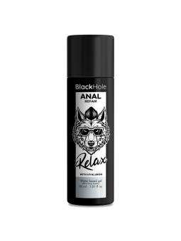 BLACK HOLE - RÉPARATION ANALE RELAX À BASE D'EAU AVEC HYALURON 30 ML