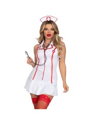 LEG AVENUE - TRAJE DE ENFERMEIRA CHEFE BRANCO S/M