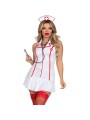 LEG AVENUE - WITTE HOOFD VERPLEEGKUNDIGE KOSTUUM M/L