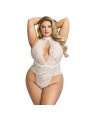 SUBBLIME - 953850 LACE BODYSUIT WHITE S/M