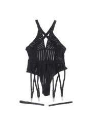 SUBBLIME - 954154 ZWARTE KOUSENBAND BODYSUIT L/XL