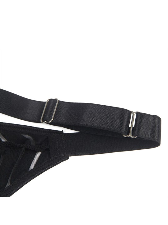 SUBBLIME - 954154 BODY MIT STRUMPFGÜRTEL SCHWARZ L/XL