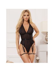 SUBBLIME - 954154 ZWARTE KOUSENBAND BODYSUIT L/XL