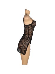 SUBBLIME - 954185 BABYDOLL DE ENCAJE CON TIRANTES AJUSTABLES NEGRO S/M
