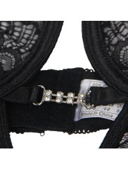 SUBBLIME - 954185 BABYDOLL IN PIZZO CON SPALLINE REGOLABILI NERO S/M