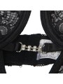 SUBBLIME - 954185 LACE BABYDOLL WITH ADJUSTABLE STRAPS BLACK S/M