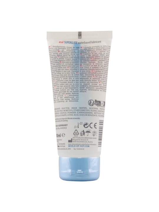 HOT - ANAL SUPERGLIDE FLÜSSIGES GLEITMITTEL AUF WASSERBASIS 100 ML