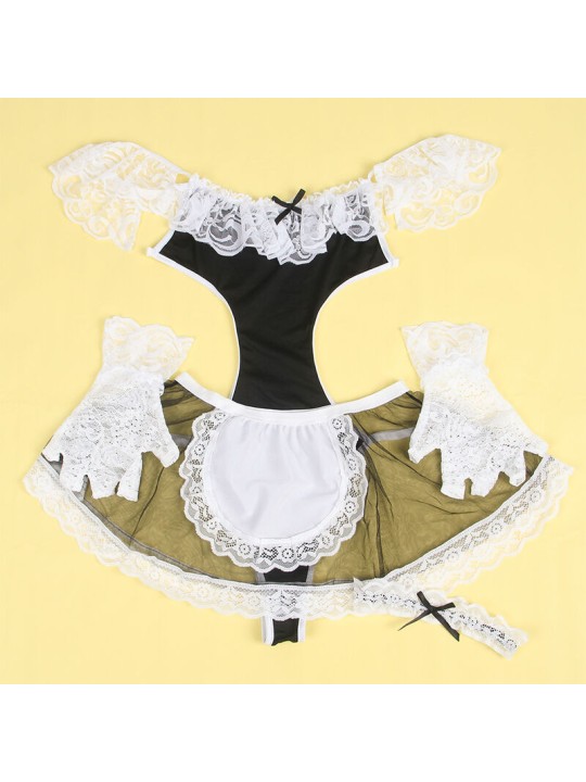 SUBBLIME - 954307 DISFRAZ DE CRIADA SEXY NEGRO/BLANCO S/M