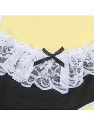 SUBBLIME - 954307 SEXY MEID KOSTUUM ZWART/WIT S/M