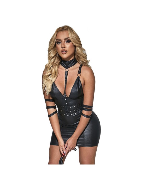 SUBBLIME - 954413 BODY BONDAGE DE CUERO NEGRO L/XL