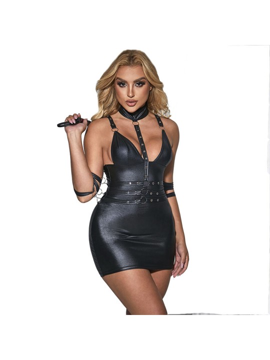 SUBBLIME - 954413 BODY BONDAGE DE CUERO NEGRO L/XL