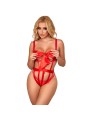 SUBBLIME - 954475 BODY SEXY TRAFORATO CON FIOCCO ROSSO L/XL
